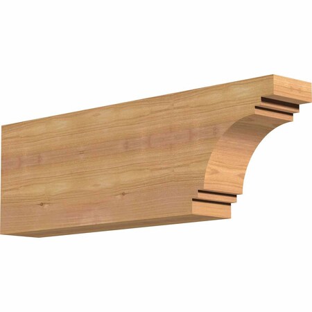 Ekena Millwork Pescadero Smooth Rafter Tail, Western Red Cedar, 3 1/2"W x 8"H x 24"L RFT04X08X24PEC00SWR